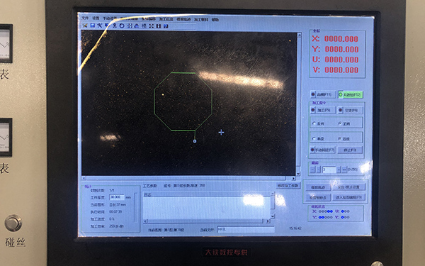 X8線切割控制卡操作界面