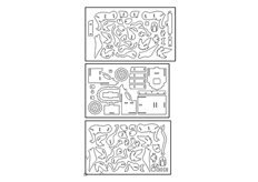 線切3D-飛馬車,線切割圖紙免費下載