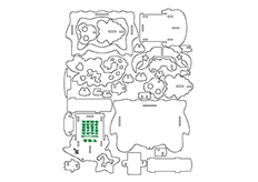 線切3D-12星座-天蝎座,線切割圖紙免費下載
