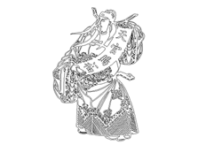 線切割2D-天官賜福,線切割圖紙免費下載